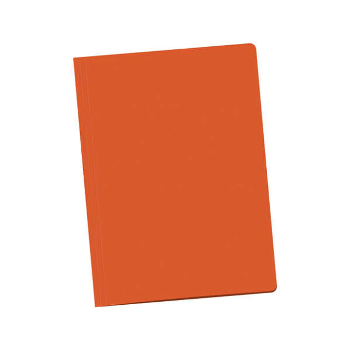 Dohe Pack de 50 Subcarpetas Tamaño Folio - Fabricadas en Cartulina de 180gr - Con Ranura para Fastener - Resistente y Duradera - Color Naranja 1