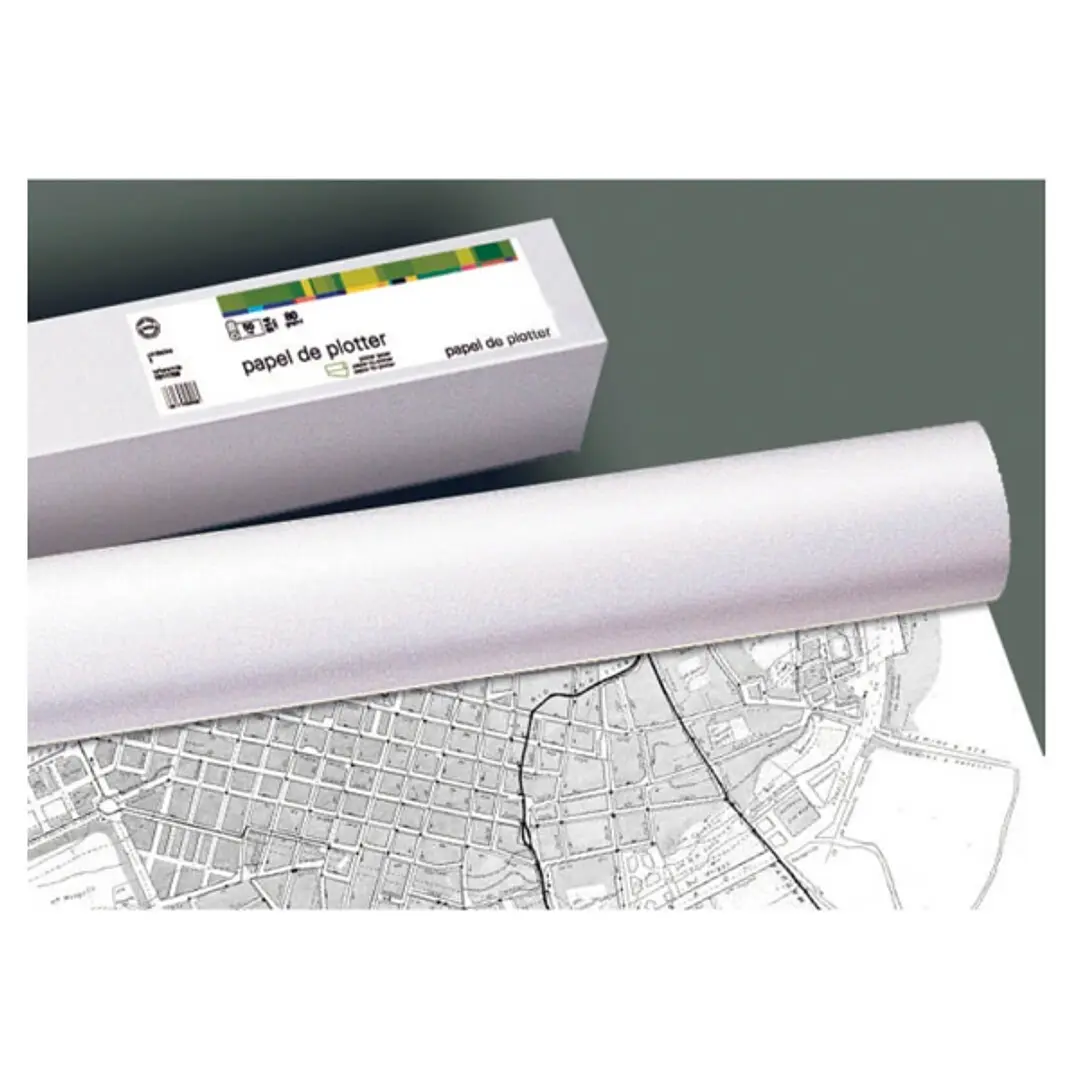 Fabrisa Plus Bobina de Papel para Plotter 90gr - Medidas 914mm x 50m 1