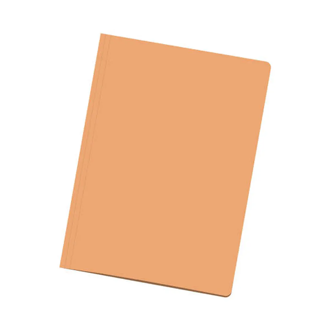 Dohe Pack de 50 Subcarpetas de Cartulina - Tamaño Folio - Ranura para Fastener - Color Naranja Claro 1