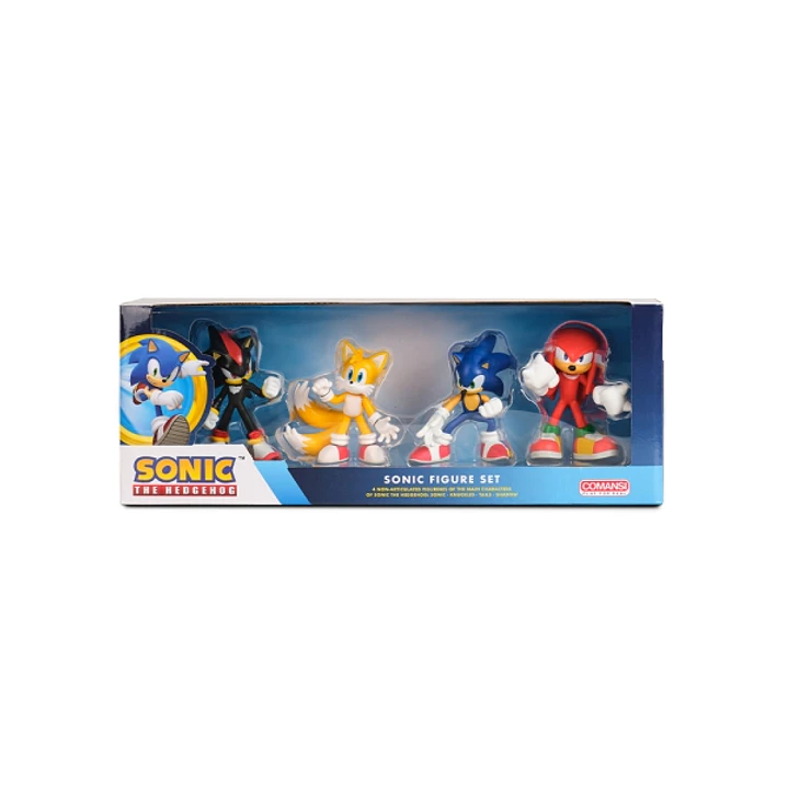 Comansi Set Sonic Clásico 4 Figuras  - Sonic, Tails, Knuckles, Shadow - Coleccionable - Regalo Gamer 1