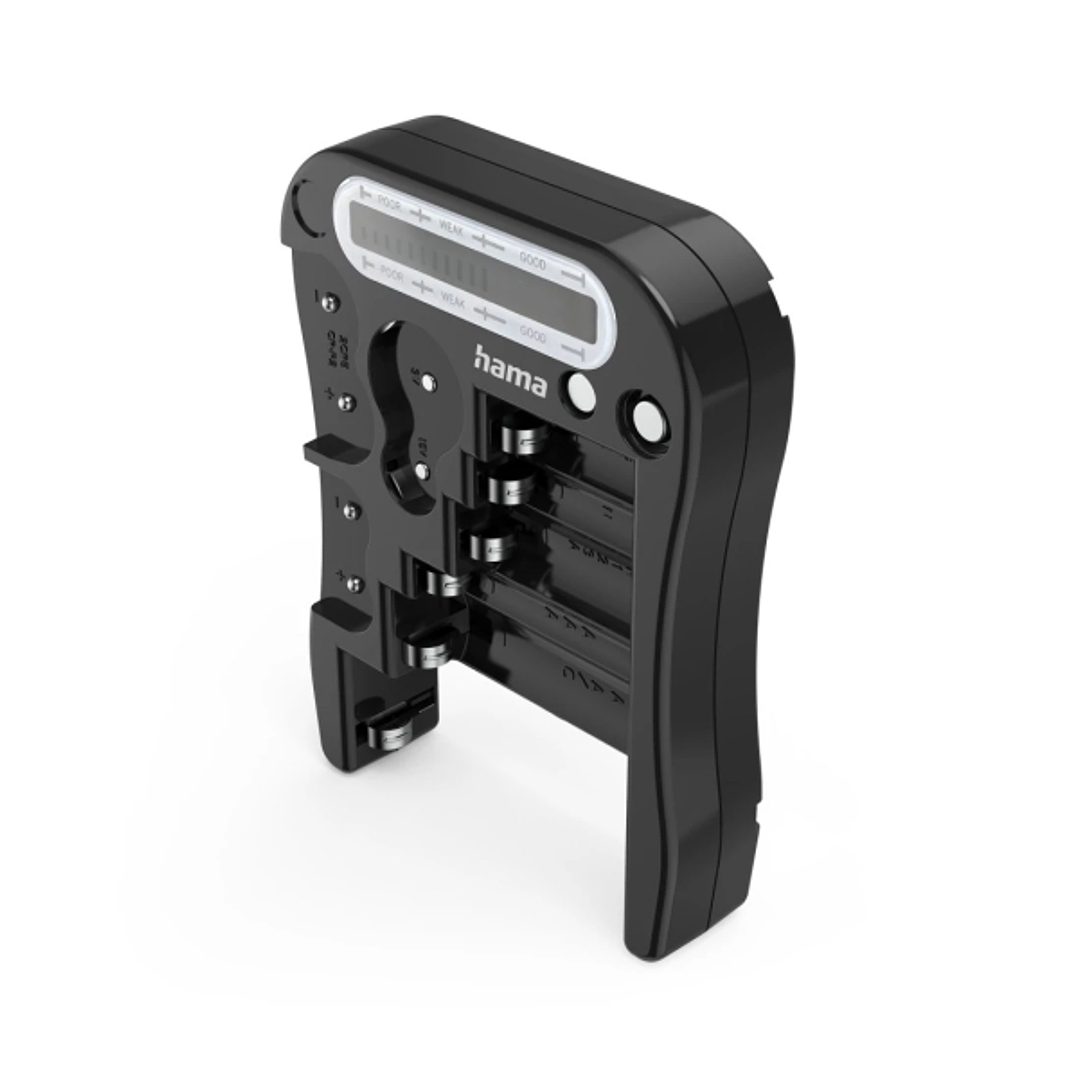 Hama Comprobador de Pilas y Baterias - Universal - Pantalla LCD - Color Negro 1