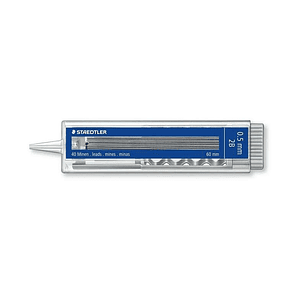 Staedtler Mars Micro Carbon 255 Tubo con 40 Minas Finas de Grafito - Mina 2B - 0.5mm - Alta Resistencia a la Rotura