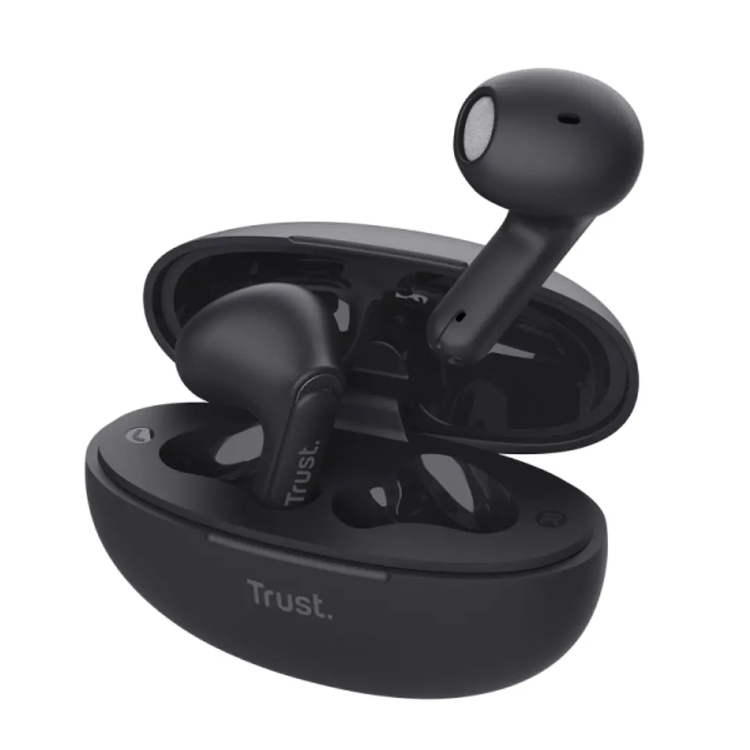 Trust Auriculares Inalambricos Yavi - Inalambricos, Bluetooth - ENC - Color Negro 1
