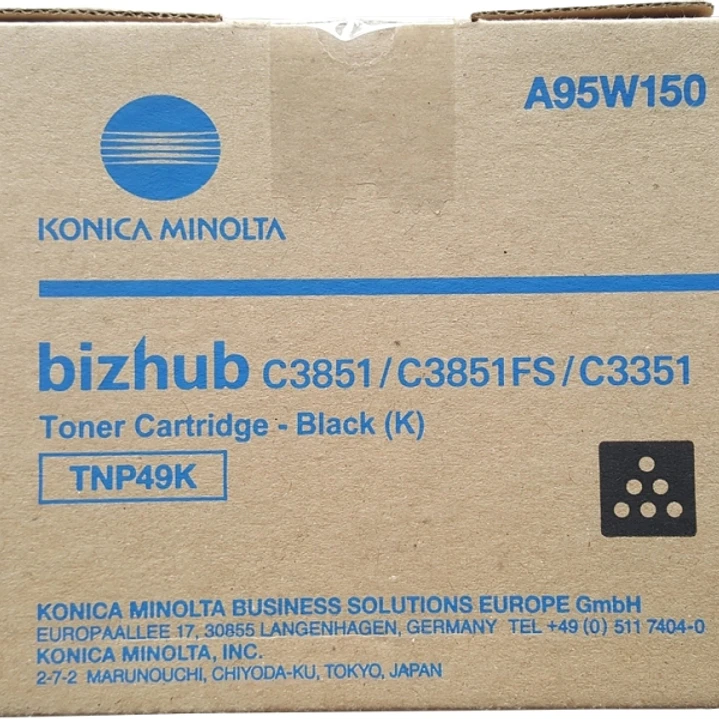 Konica Minolta TNP49 Negro Cartucho de Toner Original - TNP49K/A95W150 1