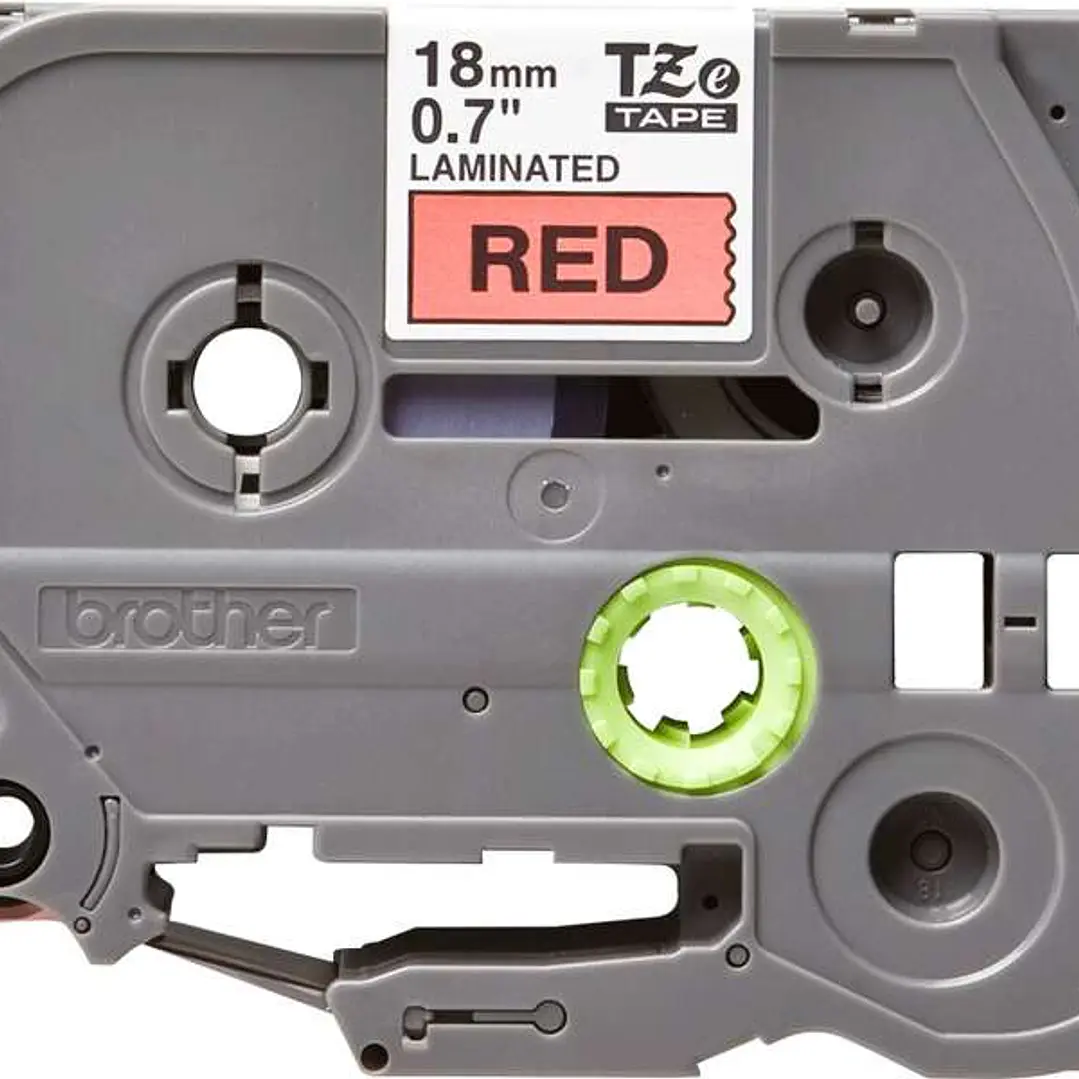 Brother TZe441 Cinta Laminada Original de Etiquetas - Texto negro sobre fondo rojo - Ancho 18mm x 8 metros 1