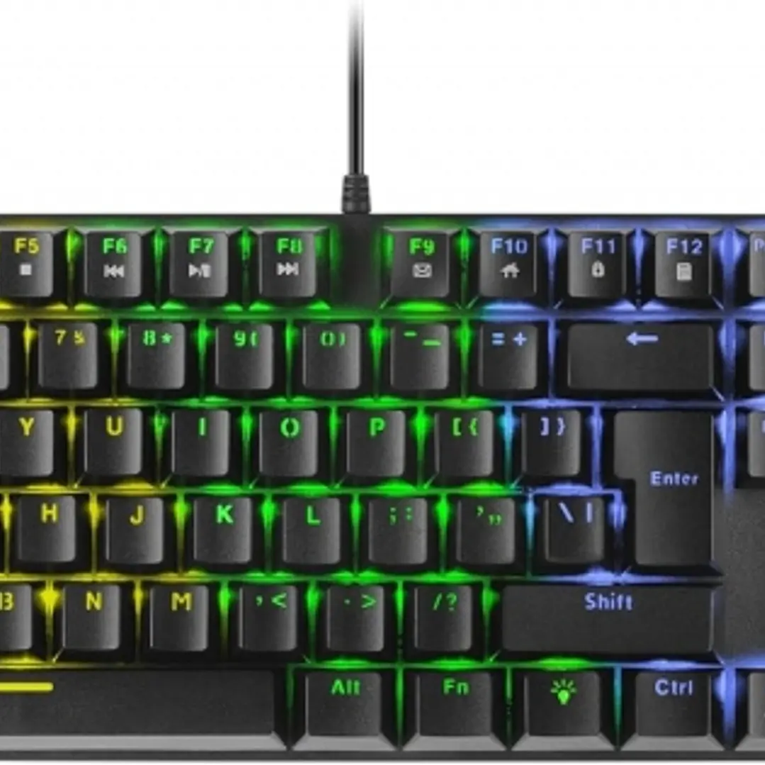 Mars Gaming MK422 Teclado Gaming Mecanico - Iluminacion RGB 12 Efectos - Teclas Doble Inyeccion - Switches Antipolvo - Anti-Ghosting Avanzado - Multip 1
