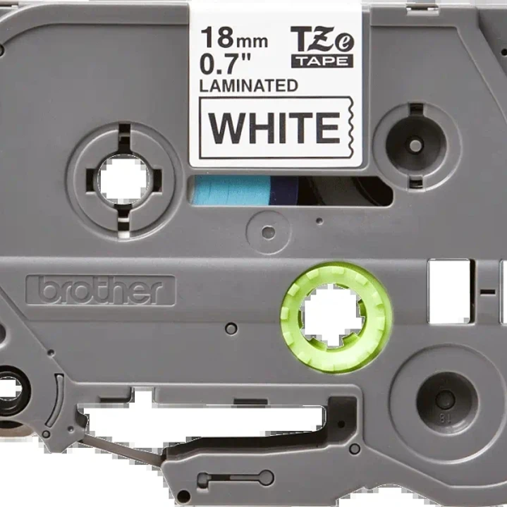 Brother TZe241 Cinta Laminada Original de Etiquetas - Texto negro sobre fondo blanco - Ancho 18mm x 8 metros 1