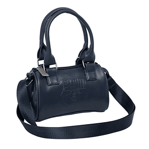 Safta F.C.Barcelona Bolso - Cremallera - Interior Forrado - Asas y Bandolera Ajustables - 1.20L - Ideal para Uso Diario - 160x75x100mm - Color Azul Ma