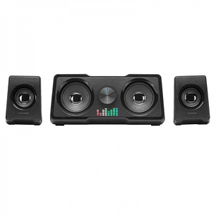 Mars Gaming MSX Sistema de Sonido - 35W Potencia - Sistema 2.2 con 4 Drivers - DSP Avanzado - RGB Flow - Conexion Jack Universal - Color Negro