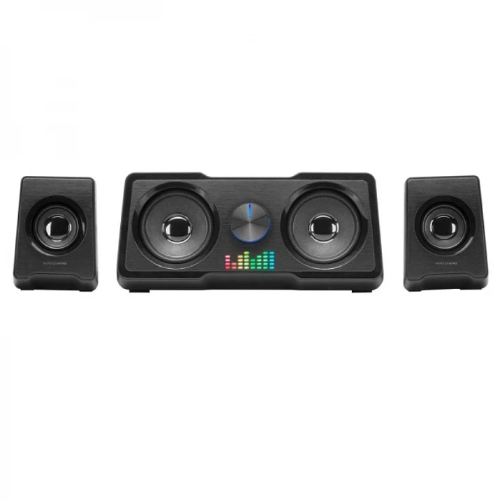 Mars Gaming MSX Sistema de Sonido - 35W Potencia - Sistema 2.2 con 4 Drivers - DSP Avanzado - RGB Flow - Conexion Jack Universal - Color Negro 1