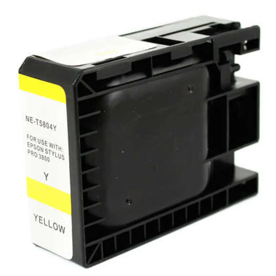 Epson T5804 Amarillo Cartucho de Tinta Pigmentada Generico - Reemplaza C13T580400 1