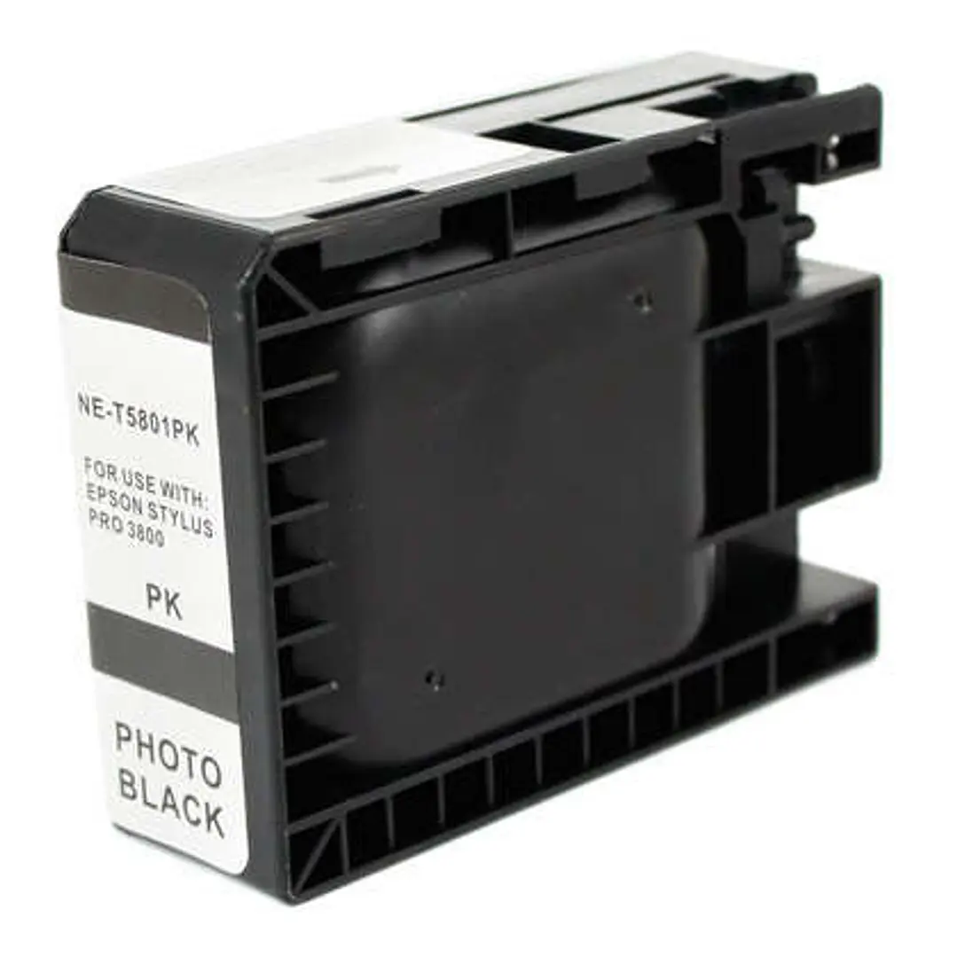 Epson T5801 Negro Photo Cartucho de Tinta Pigmentada Generico - Reemplaza C13T580100 1