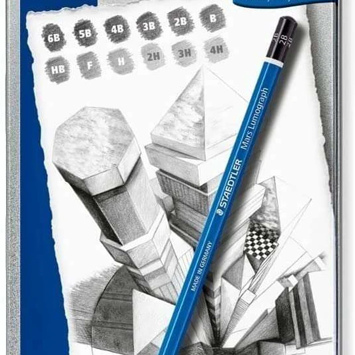 Staedtler Mars Lumograph 100 Pack de 12 Lapices de Grafito - Resistencia a la Rotura - Graduaciones Surtidas 1