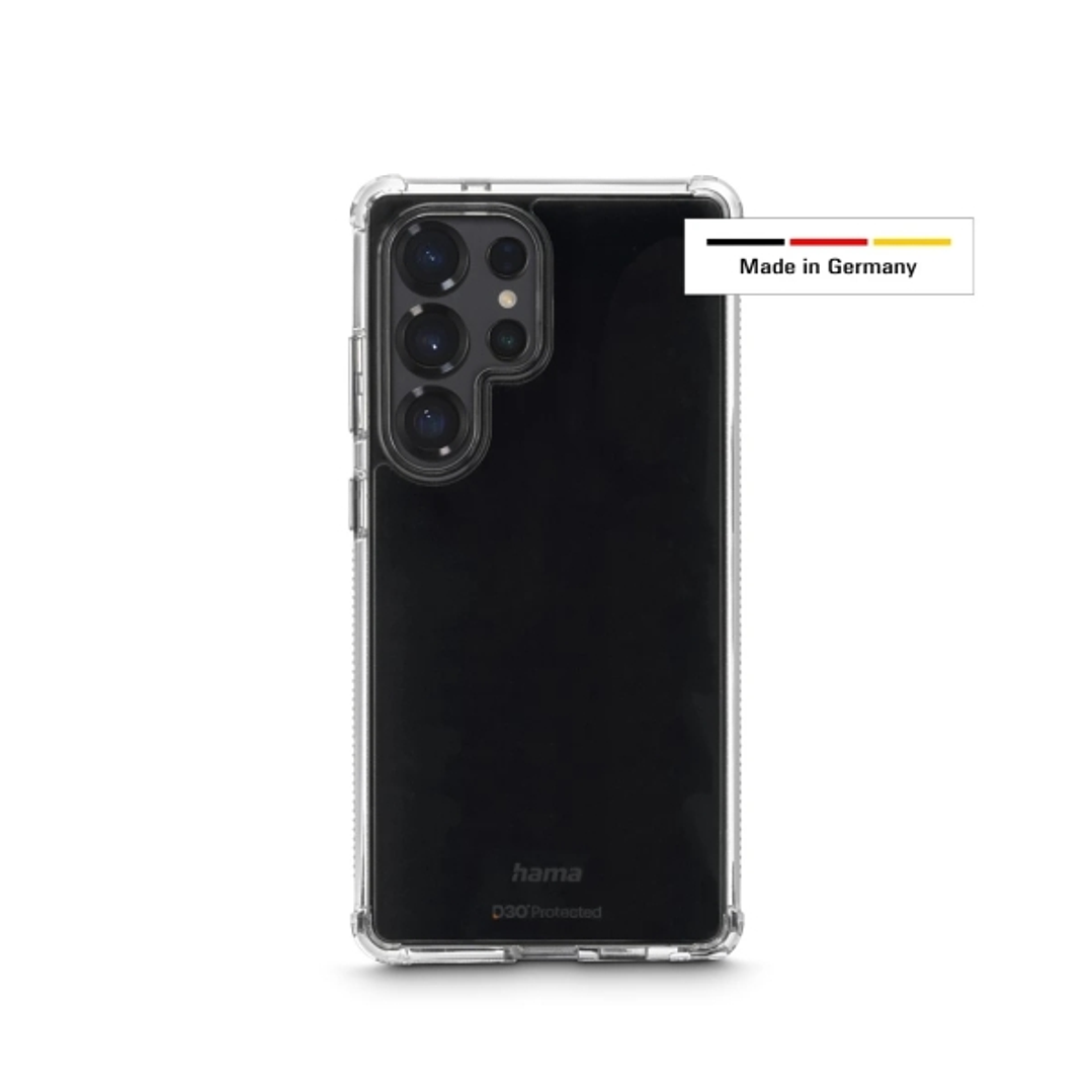 Hama Extreme Protect Funda para Samsung Galaxy S25 Ultra - Antideslizante - Policarbonato - Proteccion D3O - Bordes Elevados - Color Transparente 1