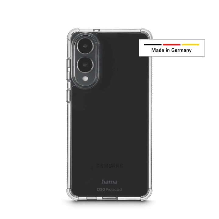 Hama Extreme Protect Funda para Samsung Galaxy S25 Edge - Antideslizante - Policarbonato - Proteccion D3O - Bordes Elevados - Color Transparente 1