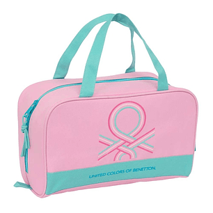 Safta Benetton Dolce Neceser de 8L - Cremallera - Asas de Mano Superiores - Interior Forrado - Bolsillo Interior - Tirador Doble - 310x140x190mm - Col