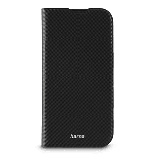 Hama Daily Protect Funda para iPhone 16 - Cierre Magnetico - Antideslizante - Antihuellas - Poliuretano Termoplastico - Funcion de Soporte - Bordes El