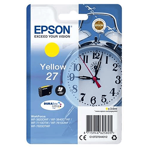 Epson T2704 (27) Amarillo Cartucho de Tinta Original - C13T27044012