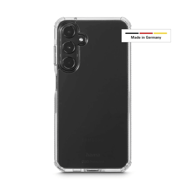 Hama Extreme Protect Funda para Samsung Galaxy A16 / A16 5G - Antideslizante - Policarbonato - Proteccion D3O - Bordes Elevados - Color Transparente 1