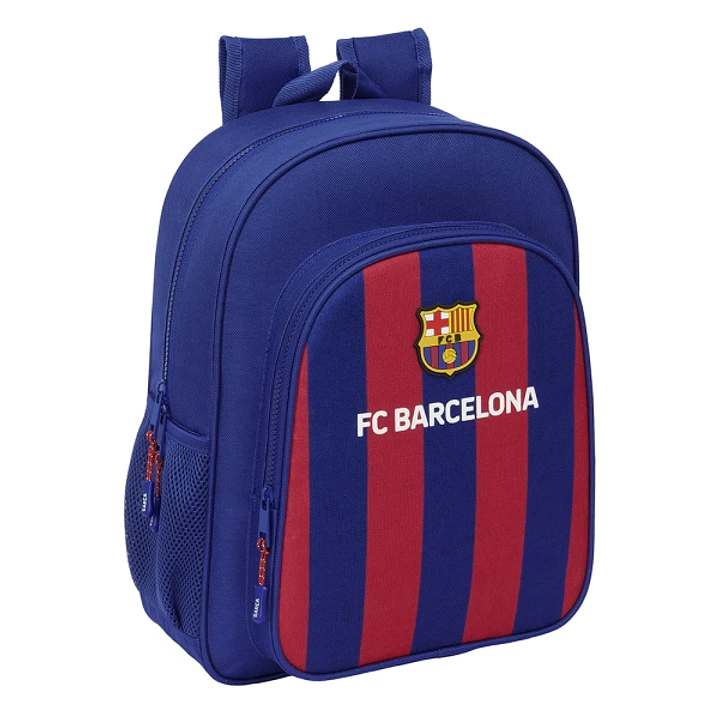 Safta F.C. Barcelona Mochila Infantil - Adaptable a Carro - Asa de Mano - 32x38x12cm - Color Rojo y Azul 1