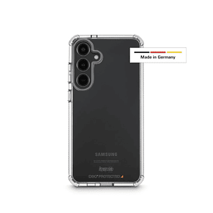 Hama Extreme Protect Funda para Samsung Galaxy S24 - Antideslizante - Policarbonato - Proteccion D3O - Bordes Elevados - Color Transparente