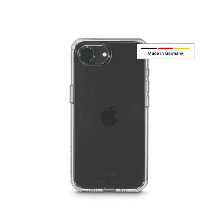 Hama Extreme Protect Funda para iPhone 16E - Antideslizante - Policarbonato - Proteccion D3O - Bordes Elevados - Color Transparente 1
