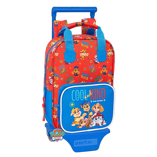Safta Paw Patrol Cool Mochila con Carro - Bolsillo Frontal - Tarjeta ID - Asa Forrada - Mochila Extraible - Material Resistente - Altura Abierto 54cm 