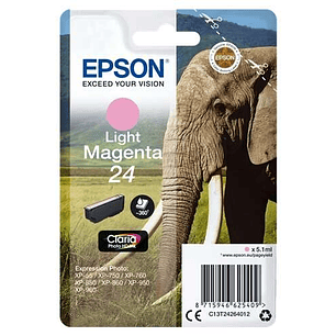 Epson T2426 (24) Magenta Light Cartucho de Tinta Original - C13T24264012