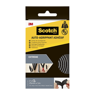 Scotch Cierres Adhesivos Reposicionables - 25mm x 1m - Color Negro