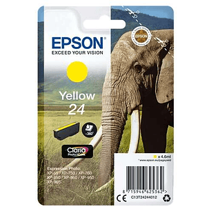 Epson T2424 (24) Amarillo Cartucho de Tinta Original - C13T24244012