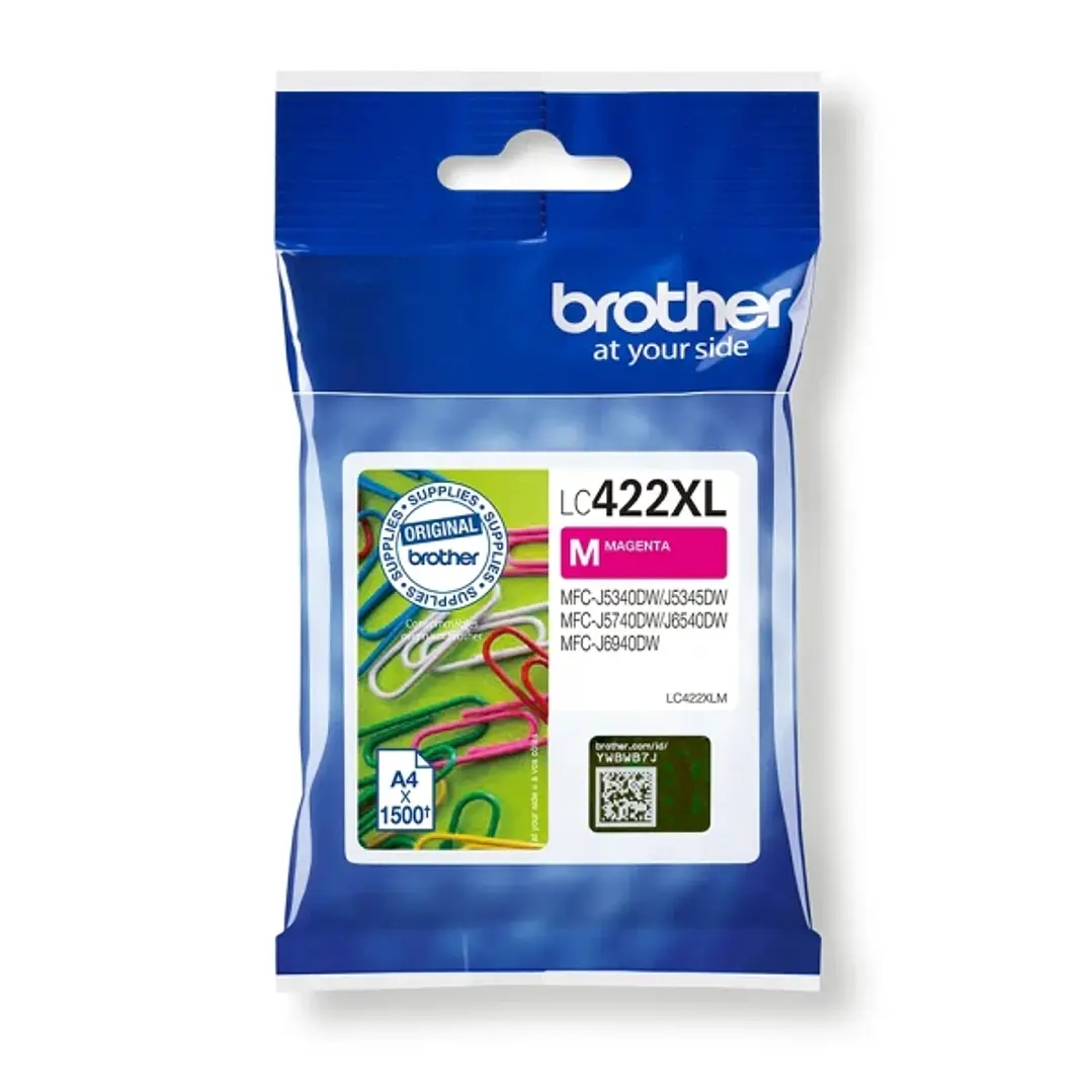Brother LC422XL Magenta Cartucho de Tinta Original - LC422XLM 1