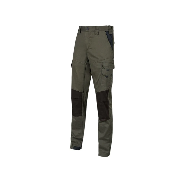 Upower Majo Pantalon de Trabajo - Talla S - Algodon Elastico, Diseño Slim-Fit, Multiples Bolsillos, Proteccion Lumbar, Detalles Reforzados, Cinta Refl 1