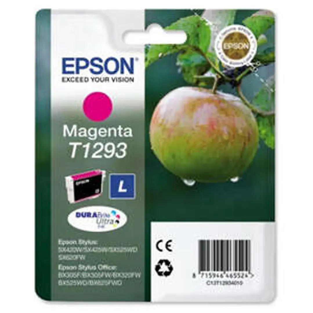 Epson T1293 Magenta Cartucho de Tinta Original - C13T12934012 1