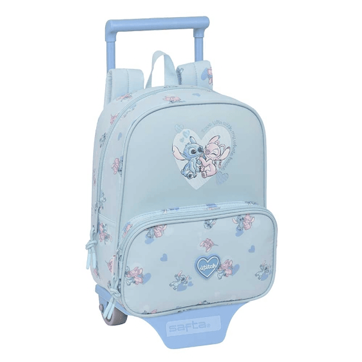 Safta Stitch Mochila con Carro - Tarjeta ID - Bolsillo Frontal - Mochila Extraible - Carro Resistente - Asa Superior Comoda - 6L - 220x100x270mm - Col 1