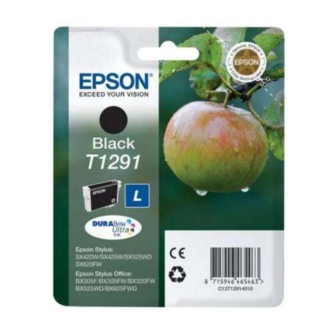 Epson T1291 Negro Cartucho de Tinta Original - C13T12914012 1