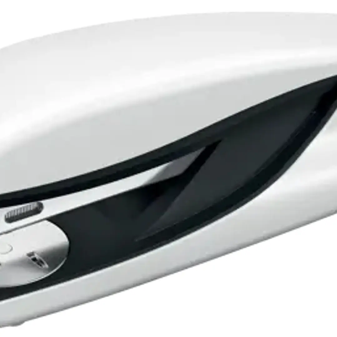 Petrus 635 WOW Grapadora Metalica + Caja de 200 Grapas - Hasta 30 Hojas - Extraegrapas Integrado - Grapado Cerrado, Abierto y Clavado - Color Blanco M 1