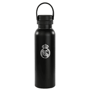 Safta Real Madrid 2ª Equipacion 24/25 Botella Reutilizable 600ml - Doble Pared con Aislamiento - Base de Silicona - Conserva Temperatura 12h Caliente 