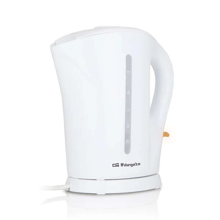 Orbegozo KT 6003 Hervidor de Agua Rapida Ebullicion y Libre de BPA - Capacidad 1.7 Litros - Tapa Abatible - Resistencia Sumergida - Desconexion Automa 1