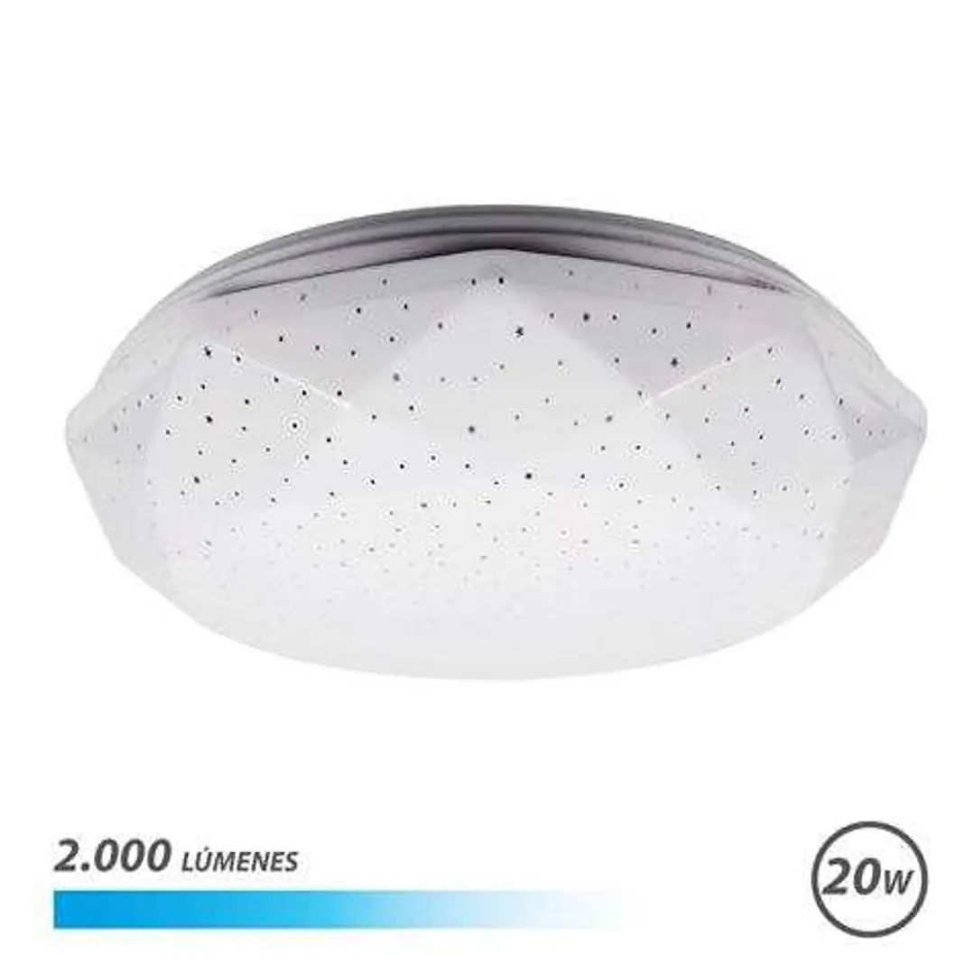 Elbat Serie Neptuno Aplique de Techo LED 20W 2000lm - 6500K Luz Fria - Diametro 28cm 1