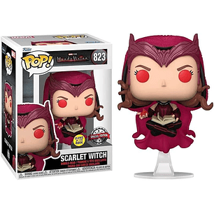 Funko Pop Marvel WandaVision Scarlet Witch Ed. Glows in the Dark - Figura de Vinilo - Altura 9cm aprox.
