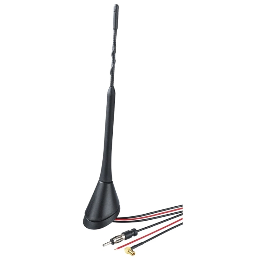 Hama Antena de Techo de 23cm - Cable de 5m - Montaje con Tornillos - Color Negro 1