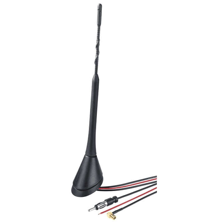 Hama Antena de Techo de 23cm - Cable de 5m - Montaje con Tornillos - Color Negro 1