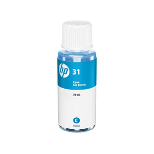 HP 31 Cyan Botella de Tinta Original - 1VU26AE