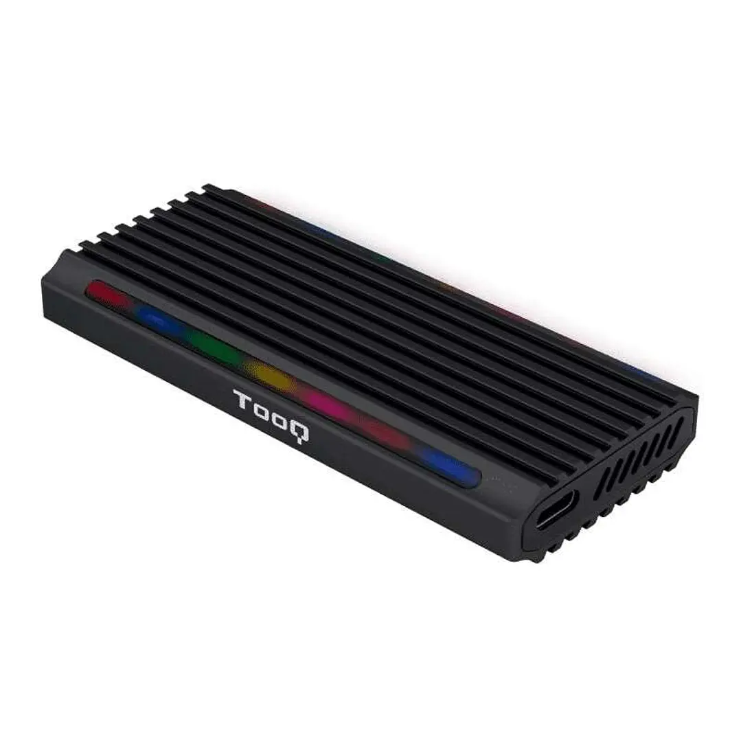 Tooq Shinobi Carcasa Externa SSD M.2 NGFF/NVMe USB-C 3.1 Gen2 RGB 1
