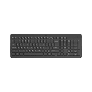 HP 225 Teclado Inalambrico 2.4GHz - 12 Atajos Fn Integrados - Indicadores LED Bloq Num, Bloq Mayus y Bateria - Autonomia hasta 16 Meses - Color Negro