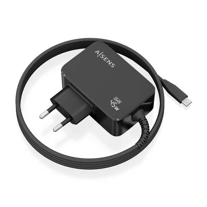Aisens Cargador GAN 45W PD3.0 1xUSB-C 1.8m 1