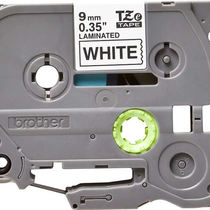 Brother TZe221 Cinta Laminada Original de Etiquetas - Texto negro sobre fondo blanco - Ancho 9mm x 8 metros 1