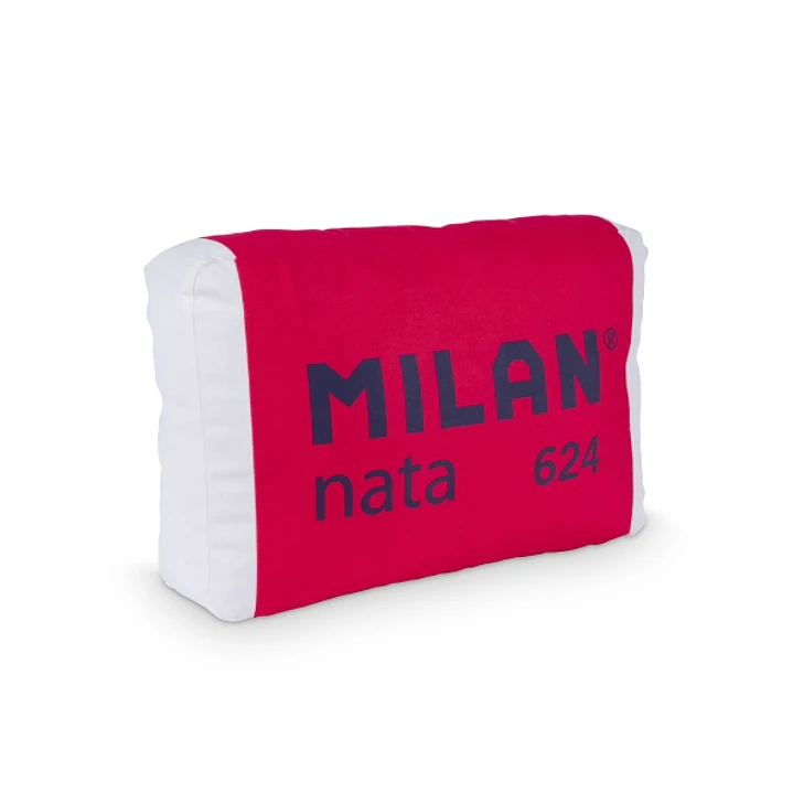 Milan Cojin con Forma de Goma Milan Nata 624 - Terciopelo Mate - 47.5x31.5x11.5cm - Color Rojo 1