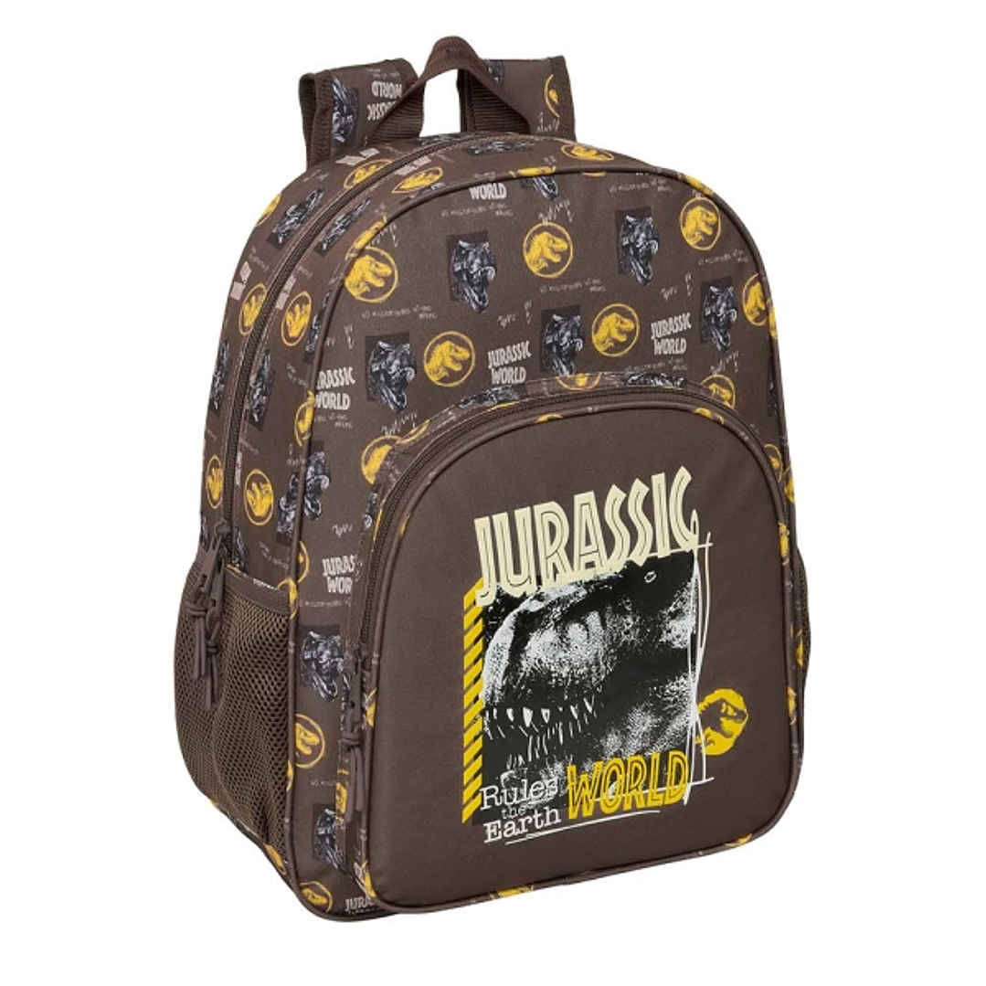 Safta Jurassic World Mochila Adaptable a Carro - Bolsillos Laterales - Doble Tirador - Hombreras Acolchadas - Bolsillo Frontal - Asa Superior - 19L -  1