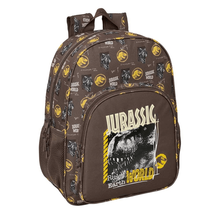Safta Jurassic World Mochila Adaptable a Carro - Bolsillos Laterales - Doble Tirador - Hombreras Acolchadas - Bolsillo Frontal - Asa Superior - 19L -  1